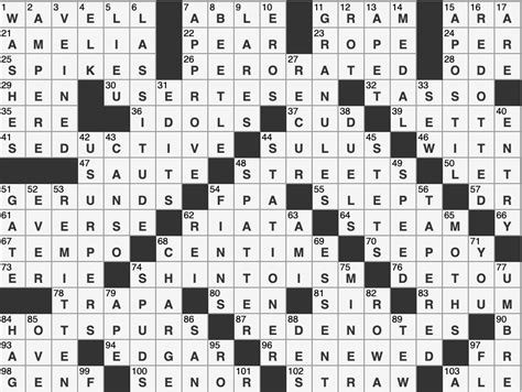 trávník Stvoření Půvab new york times sunday crossword puzzle nudle ...