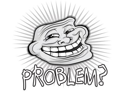 Troll Face - Problem? (White) by MemeDreamer on DeviantArt