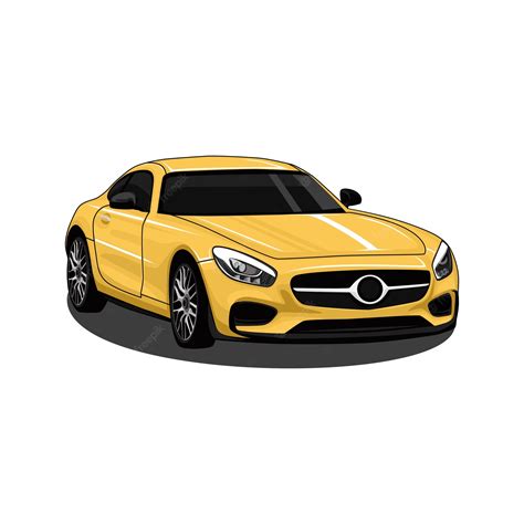 Premium Vector | Yellow Sports Car