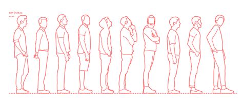 Standing - Male (Side) Dimensions & Drawings | Dimensions.Guide