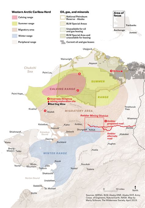 CaribouTrailsMap_DevHerdRange_2019-04-02 – Western Arctic Caribou Herd