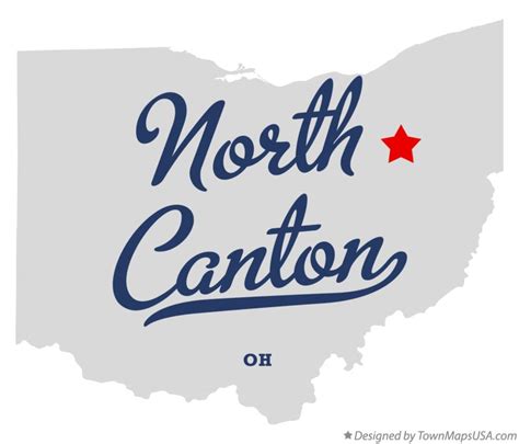 Map of North Canton, OH, Ohio