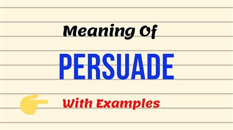 Meaning Of Persuade || Pronunciation || Examples || Urdu/Hindi - YouTube