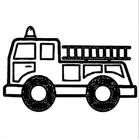 Fire Truck Coloring Page | Wecoloringpage.com