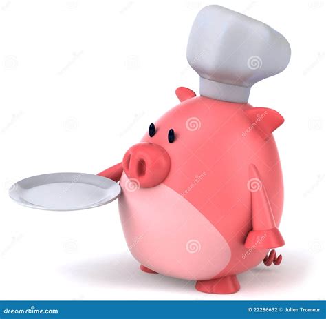 Pig chef stock illustration. Illustration of gourmet - 22286632