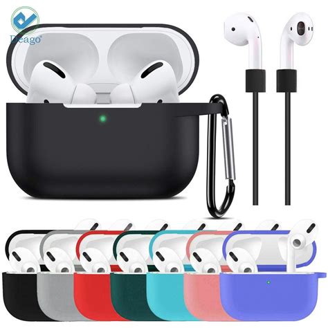 Deago 5 in 1 AirPods Pro Case Accessories Set Protective Silicone Skin ...