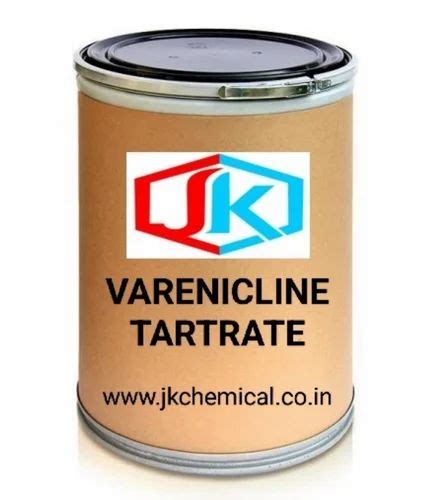 Varenicline Tartrate, 25 kg Drum at best price in Valsad | ID: 2850163164673