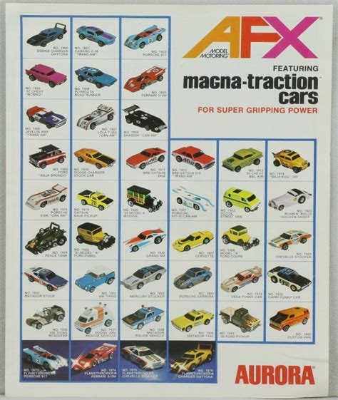 an ad for the new model cars from aurora, which was released in 1971 and is now