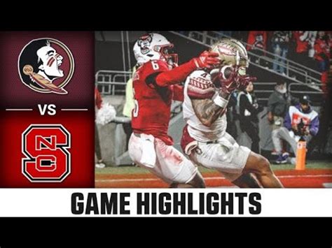 Florida State vs. NC State Football Highlights (2022) - YouTube