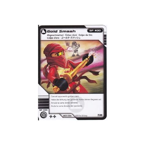 LEGO Ninjago Masters of Spinjitzu Deck 1 Game Card 77 - Gold Smash (International Version ...