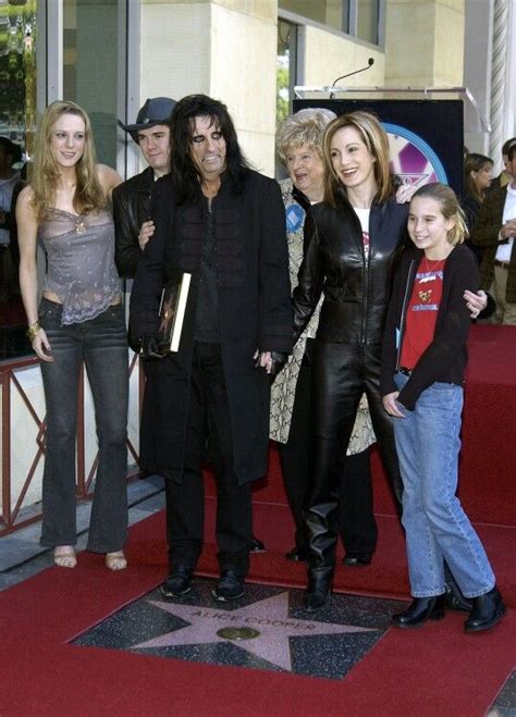 Alice Cooper and Family at the Hollywood Walk of Fame, | Hollywood walk of fame, Alice cooper ...