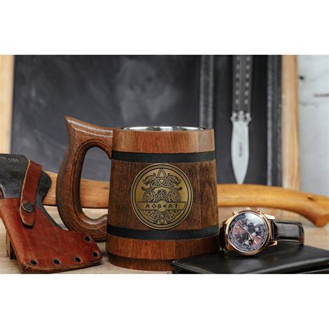 Personalized Viking Mug, Nordic Ornaments, Vikings Beer Tankard ...