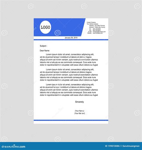 Simple Letterhead Template Design Minimalist. Symbols, Steps for ...