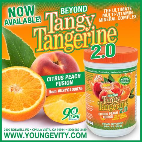 Beyond Tangy Tangerine 2.0 - Citrus Peach Infusion by Youngevity! | Youngevity, Prebiotics, Vitamins