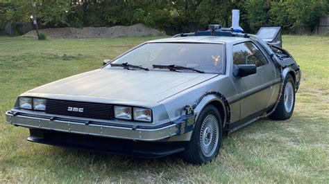 Delorean Time Machine Replica signed by "Doc Brown" Christopher Lloyd ...