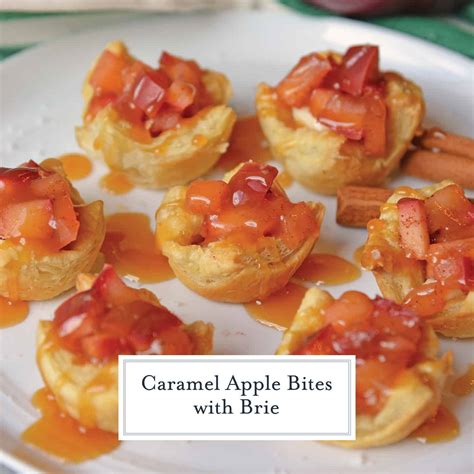 Caramel Apple Bites with Brie - Easy Puff Pastry Dessert Recipe