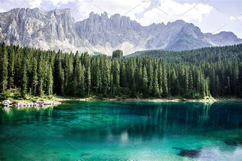 Lake, forest and mountains | Mountain photography, Landscape photography nature, Italy landscape