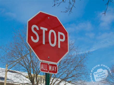 Road Sign, FREE Stock Photo, Image, Picture: Stop All Way Sign, Royalty ...