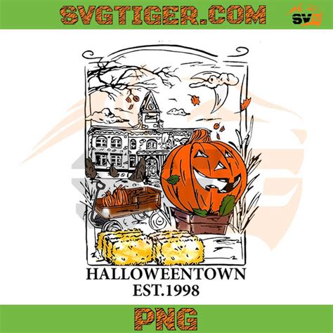 Vintage Halloween Town PNG, Halloweentown PNG - Inspire Uplift