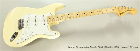 1974 Fender Stratocaster Maple Neck Blonde | The Twelfth Fret