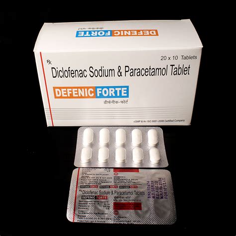 Defenic Forte Diclofenac Sodium 50 Mg & Paracetamol 325 Mg Tablet, Elikem Pharmaceuticals Pvt ...