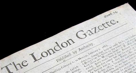 London Gazette: The Crown's Official Mouthpiece - Journal of the ...