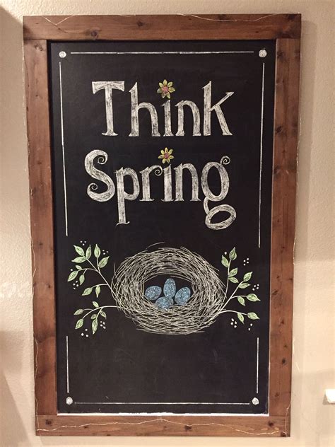 spring chalkboard | Spring chalkboard, Chalkboard art, Chalk art