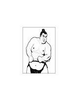 Sumo Coloring Paes  Funny Martial Arts Sports Self Defense Activity Games sketch template