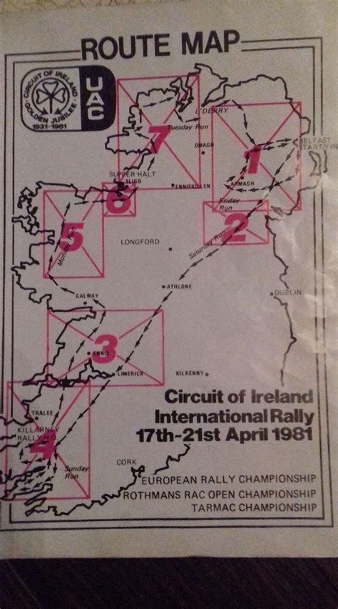 1981 Circuit of Ireland ..... when rallying really was rallying. 7 days, 61 stages and over 1000 ...