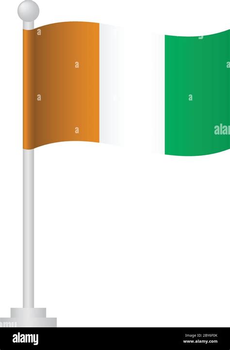 cote d'ivoire (ivory coast) flag. National flag of cote d'ivoire (ivory ...