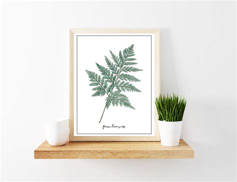 Leaf Prints Set of 3, Watercolor Leaf Print Set, Botanical Leaf Wall ...