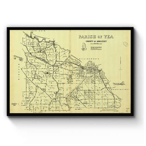 Yea, Victoria Australia Vintage Map #5 (1958) – Vintage Maps