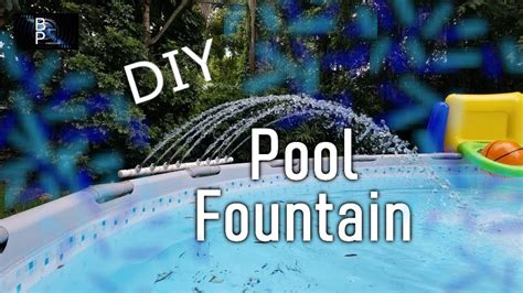 HOW TO BUILD a DIY FOUNTAIN for YOUR POOL - YouTube