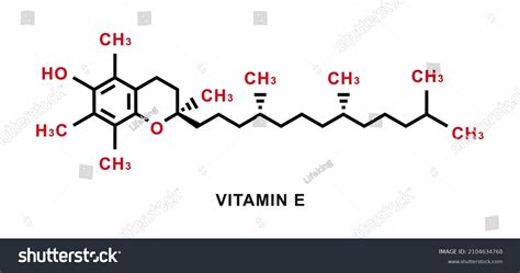 Vitamin E Chemical Formula Vitamin E Stock Vector (Royalty Free ...