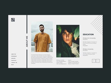 Personal Portfolio by Themefie on Dribbble