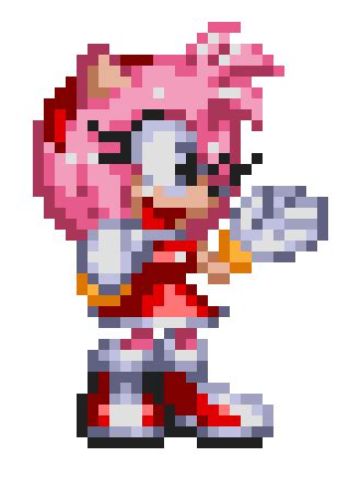 amy rose glad | Pixel Art Maker