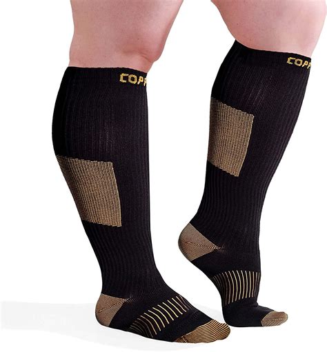 CopperJoint Copper Compression Socks - Knee High Socks for Men and ...