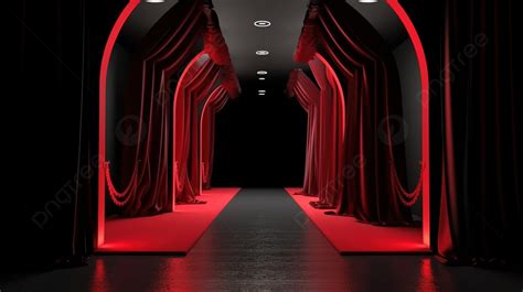 Black Portal An Immersive 3d Walkway Arch Background, Entrance, Entrance Gate, Archway ...