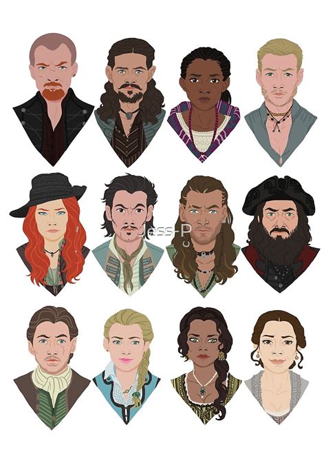 "Black Sails characters" by Jess-P | Redbubble