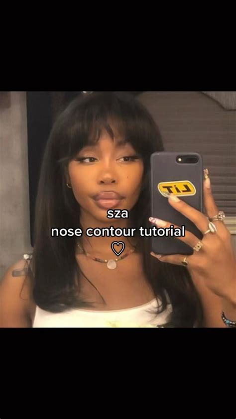 SZA makeup tutorial | Neus contouren, Make-up stijlen, Kapsels