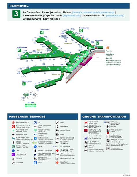 O Hare Airport(ORD) Terminal Maps, Shops, Restaurants, Food Court 2025