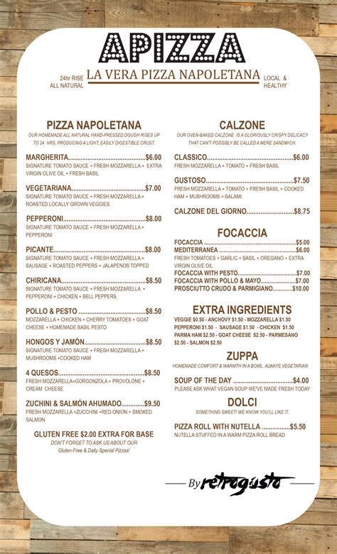 MENU | Apizza Panama