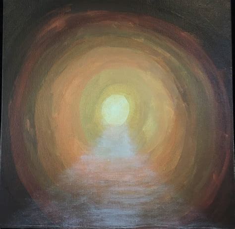 A Breath From the Light at the End of the Tunnel Painting by Megan Perry | Saatchi Art