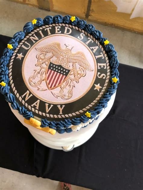 US Navy cake Golden Anniversary Cake, Navy Cakes, Decorated Cakes, Cake ...