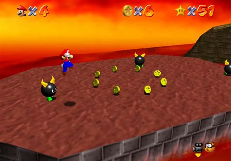 Lethal Lava Land Stars - Super Mario 64 Walkthrough