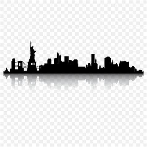 New York City Skyline Silhouette Clip Art, PNG, 1024x1024px, New York City, Black And White ...