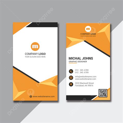 Creative Vertical Business Card Design Template Download on Pngtree