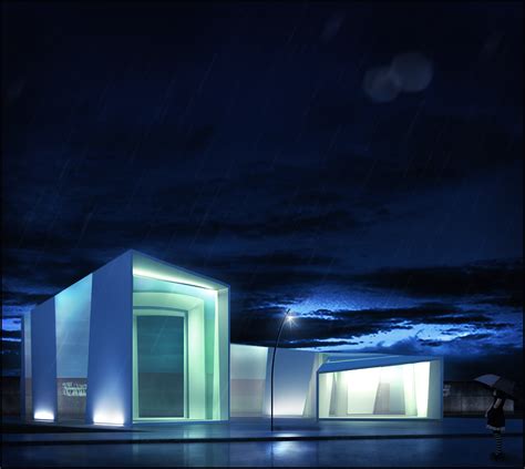 museum in the rain on Behance