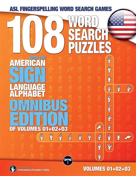 Buy 108 Word Search Puzzles with the American Sign Language Alphabet: Volume 04: Omnibus Edition ...