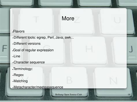 Regular Expression Beihang Open Source Club. - ppt download